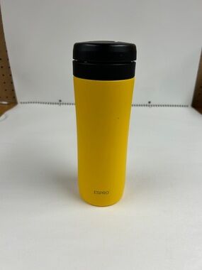 Yellow Insulated Travel Tumbler - Leak-Resistant Coffee Cup